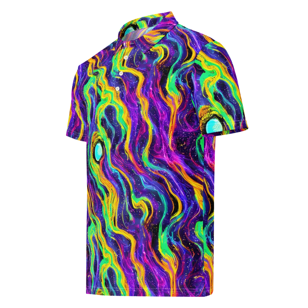 Jackson Swirl on Men's Slim Fit Polo Shirt — Left Front