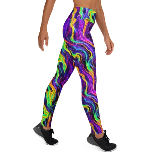 Jackson Swirl on a Yoga Leggings