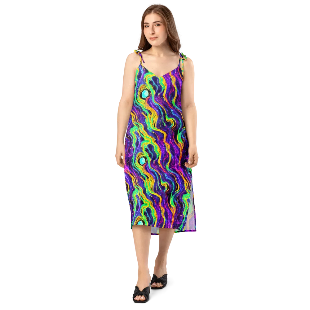 Jackson Swirl on Slip Dress — Front