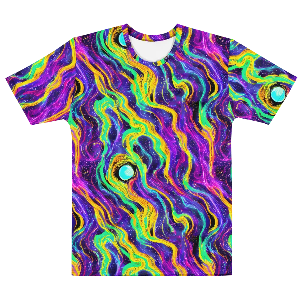 Jackson Swirl on Men's Cotton Crew Neck T-Shirt — Front