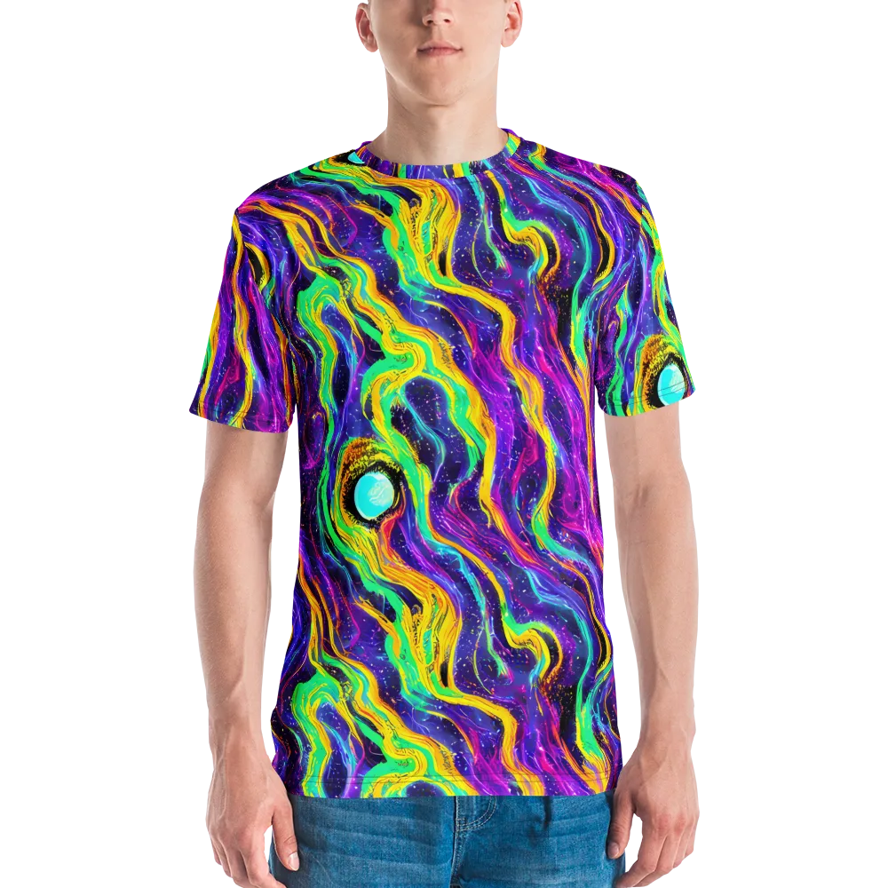Jackson Swirl on Men's Crew Neck T-Shirt — Front