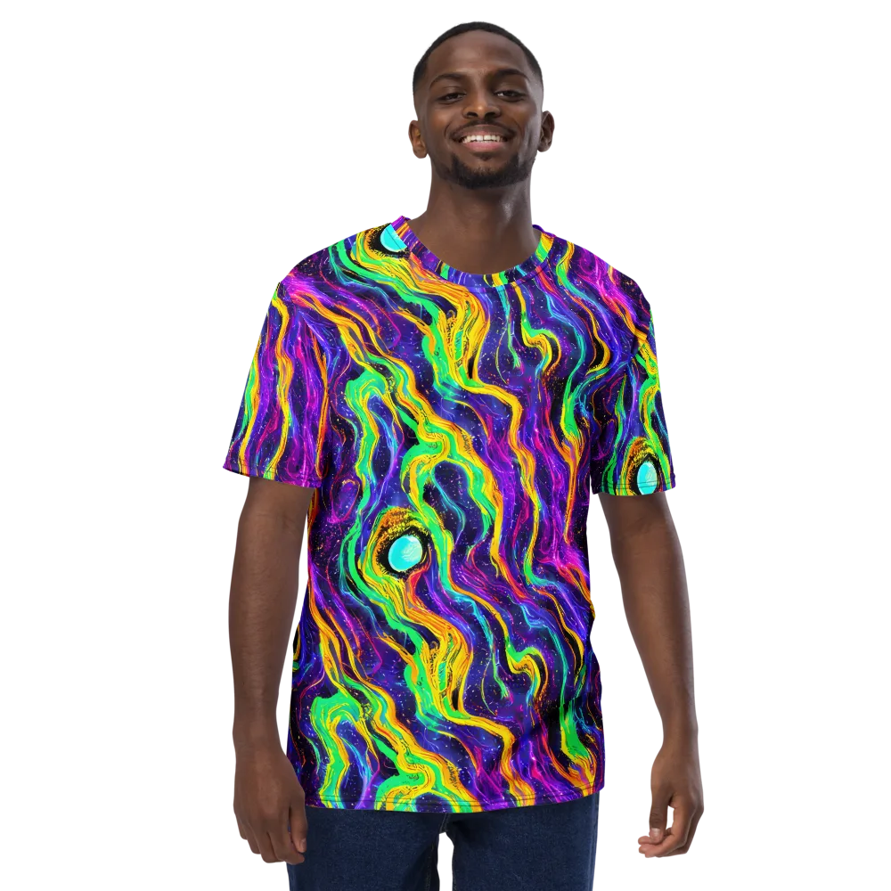 Jackson Swirl on Men's Crew Neck T-Shirt — Front
