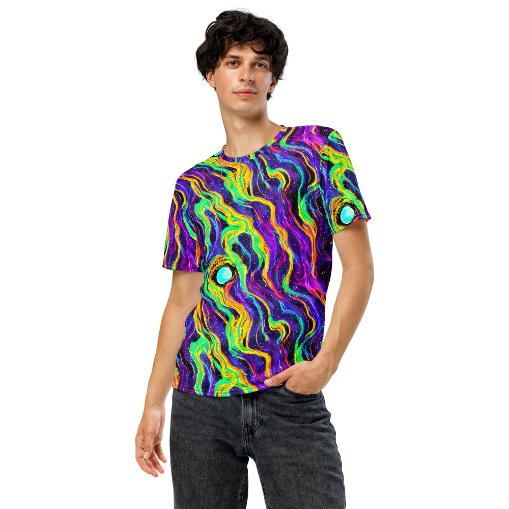 Jackson Swirl on Men's Crew Neck T-Shirt — Front