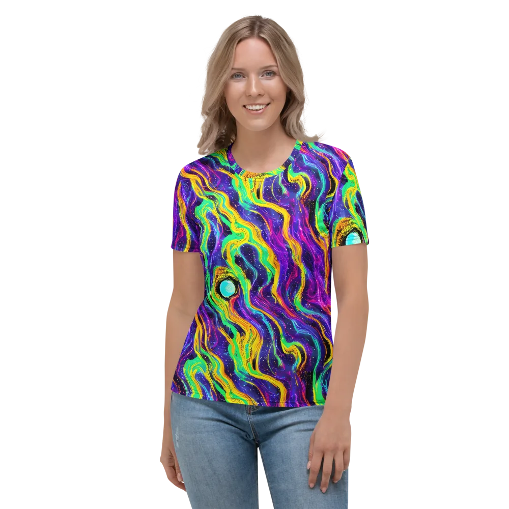 Jackson Swirl on Women's Crew Neck T-Shirt — Front