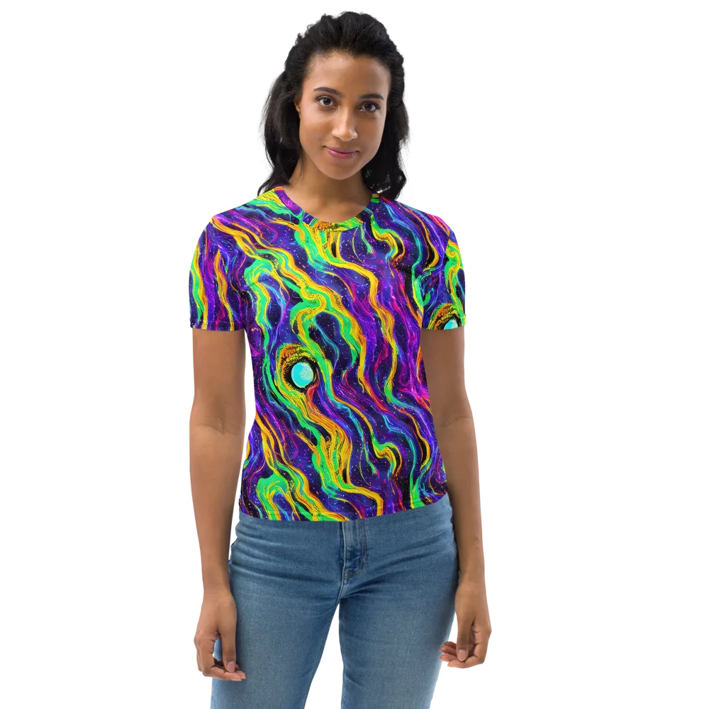 Jackson Swirl on Women's Crew Neck T-Shirt — Front