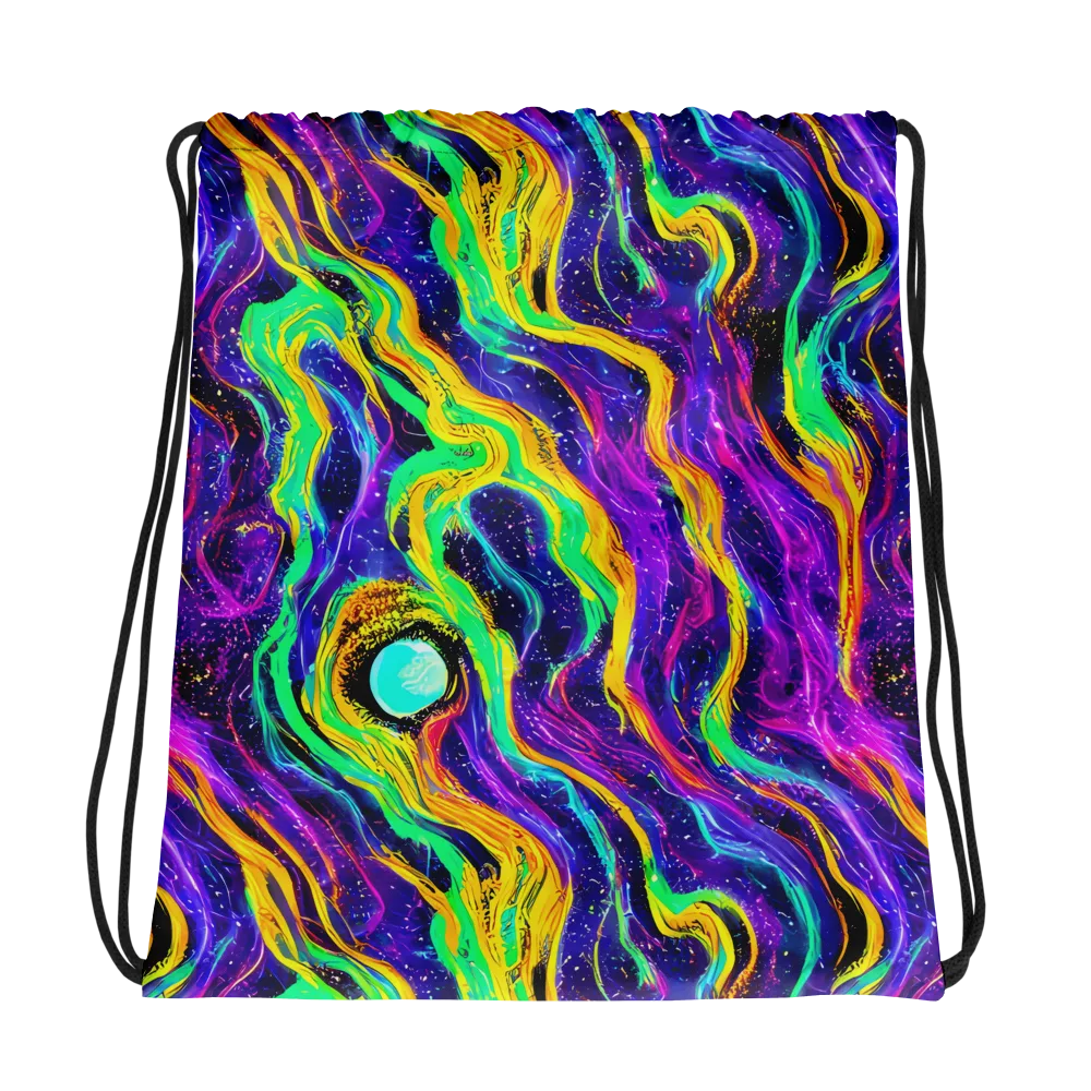 Jackson Swirl on Drawstring Bag — Photo