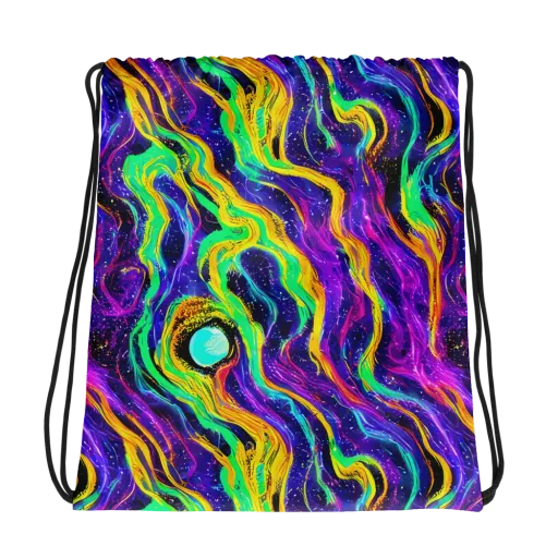Jackson Swirl on a Drawstring Bag
