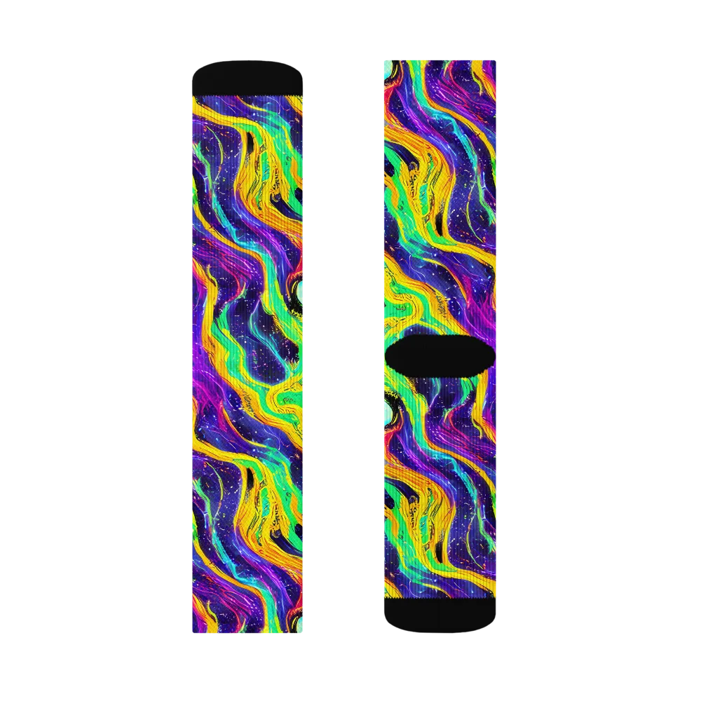 Jackson Swirl on Socks — Left Sock