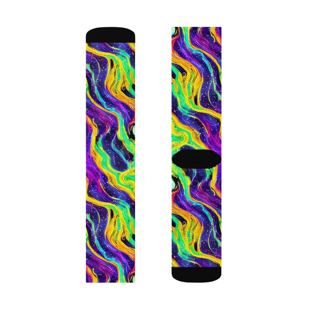 Jackson Swirl on Socks — Right Sock