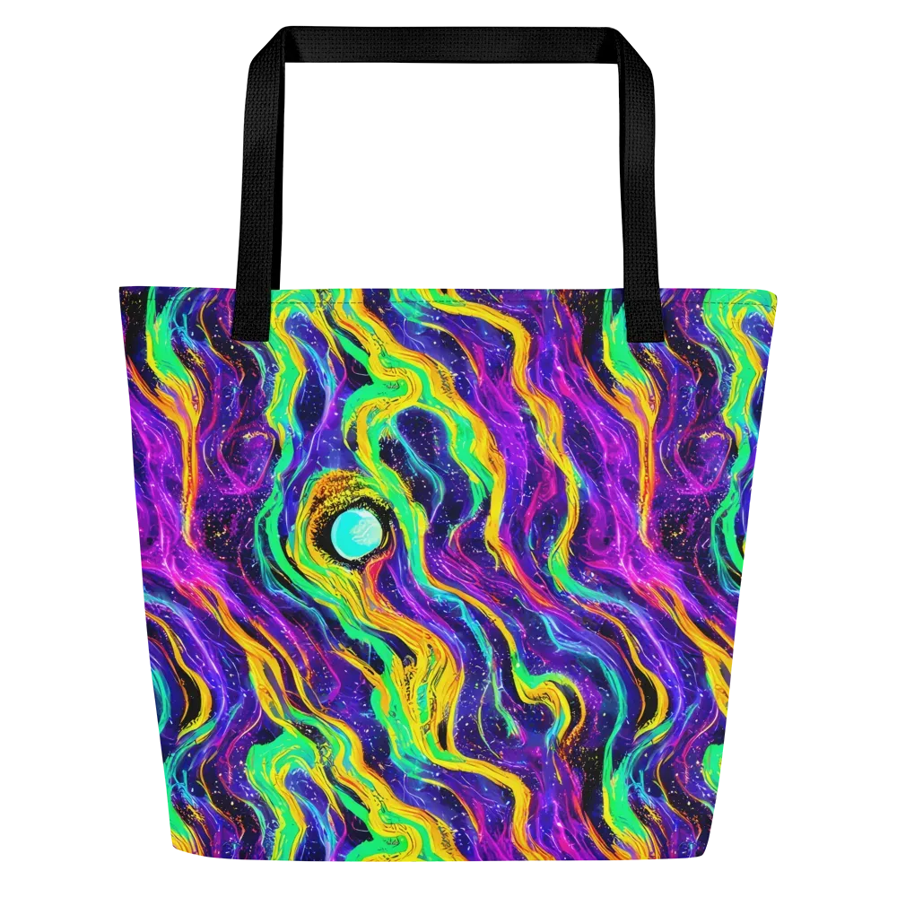 Jackson Swirl on Large Tote Bag W/ Pocket — Front