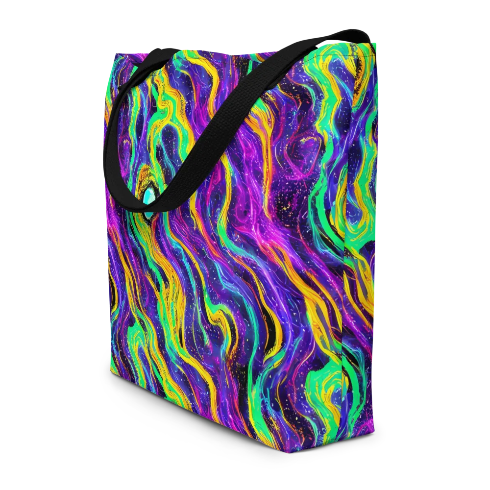 Jackson Swirl on Large Tote Bag W/ Pocket — Front