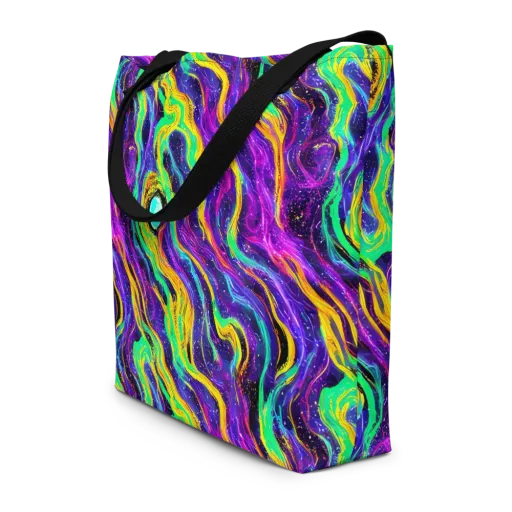 Jackson Swirl on a Large Tote Bag W/ Pocket