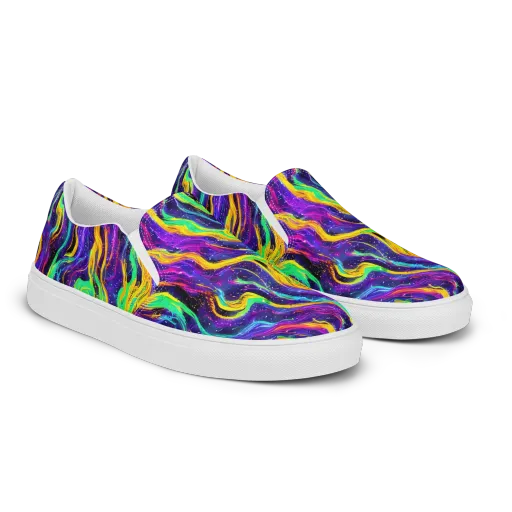 Jackson Swirl on a Women's Slip-On Canvas Shoes