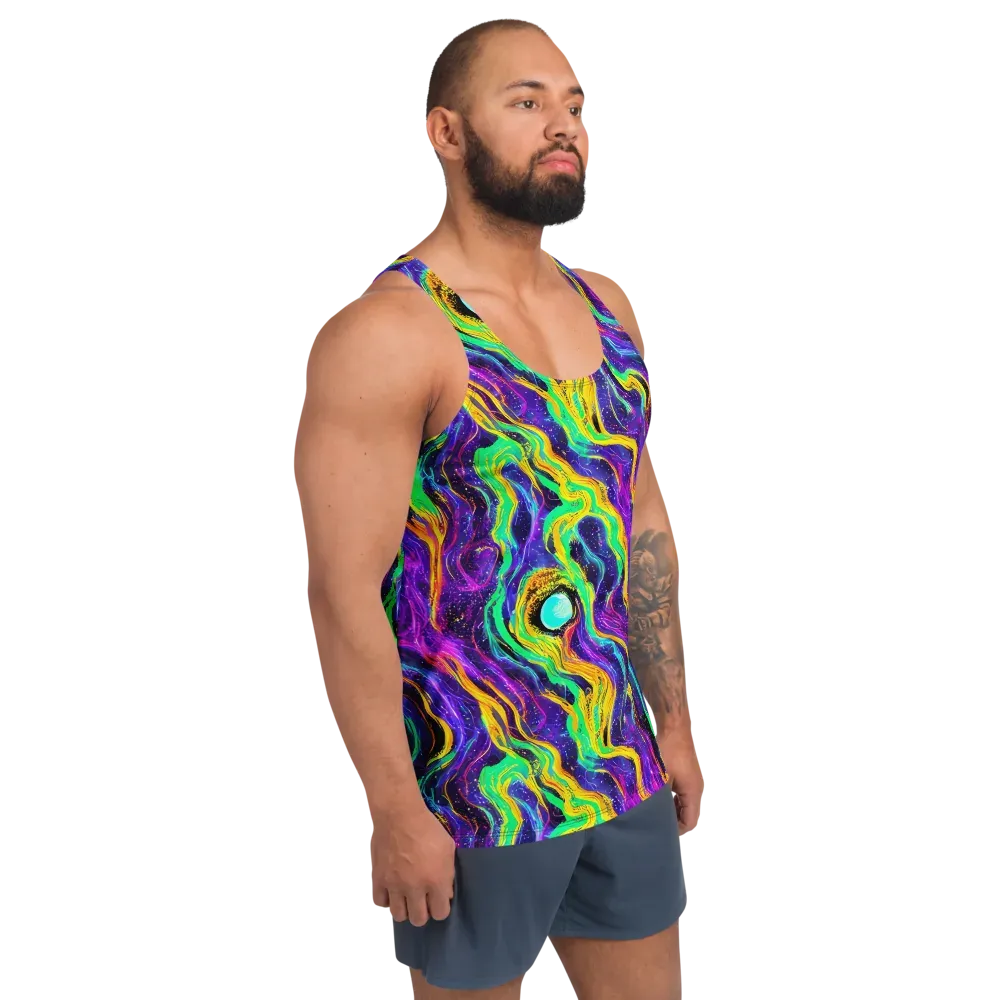 Jackson Swirl on Men's Tank Top — Right Front