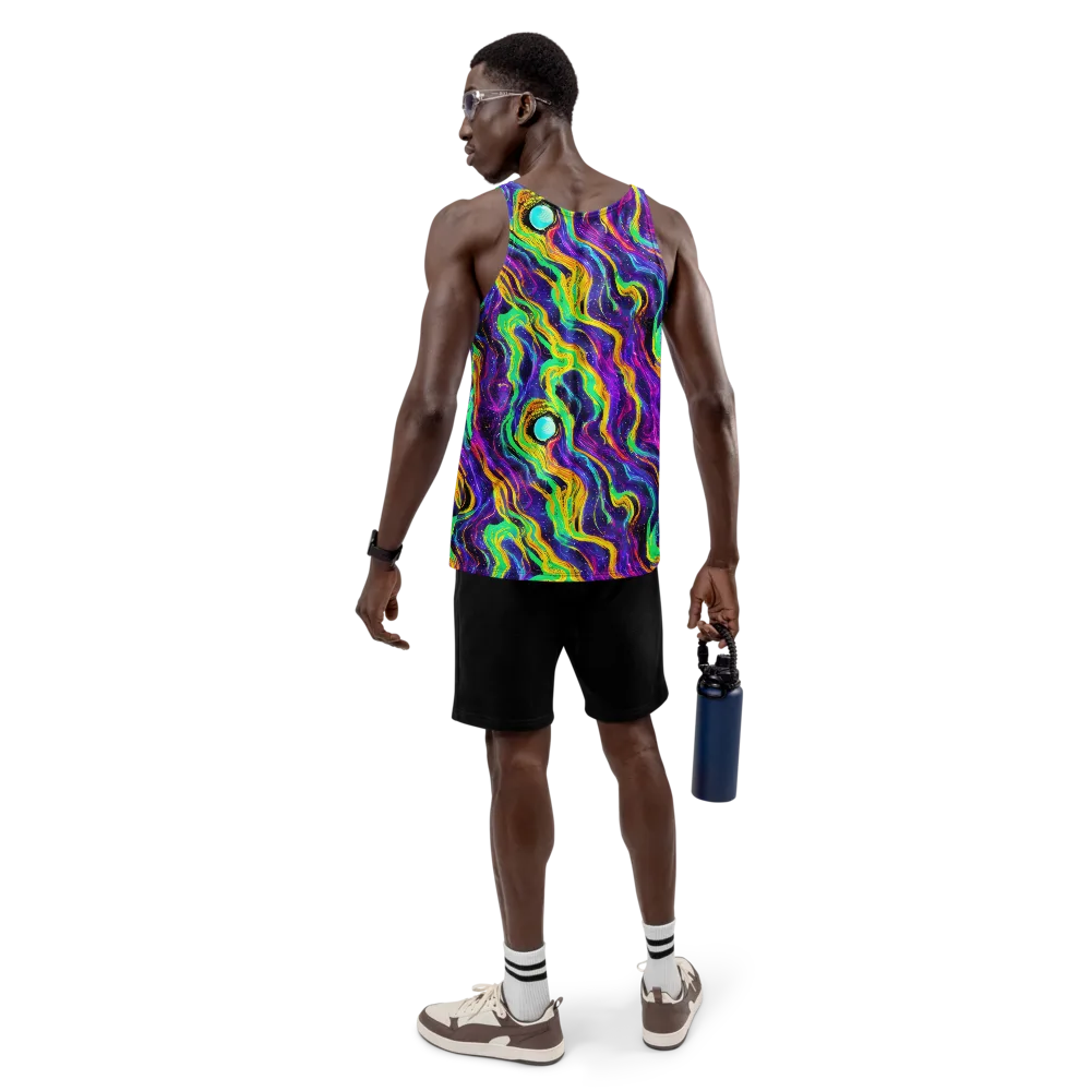 Jackson Swirl on Men's Tank Top — Back