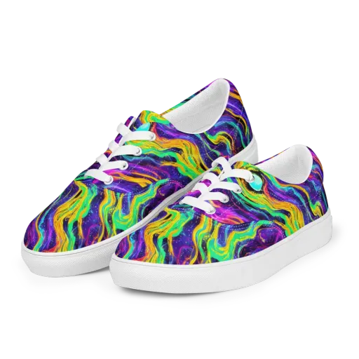 Jackson Swirl on a Men's Lace-Up Canvas Shoes