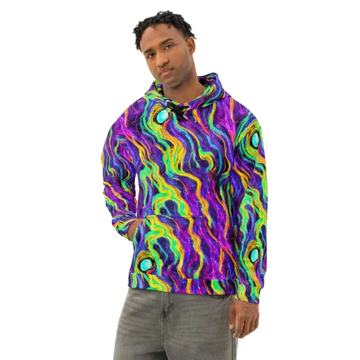 Jackson Swirl on a Cotton Hoodie