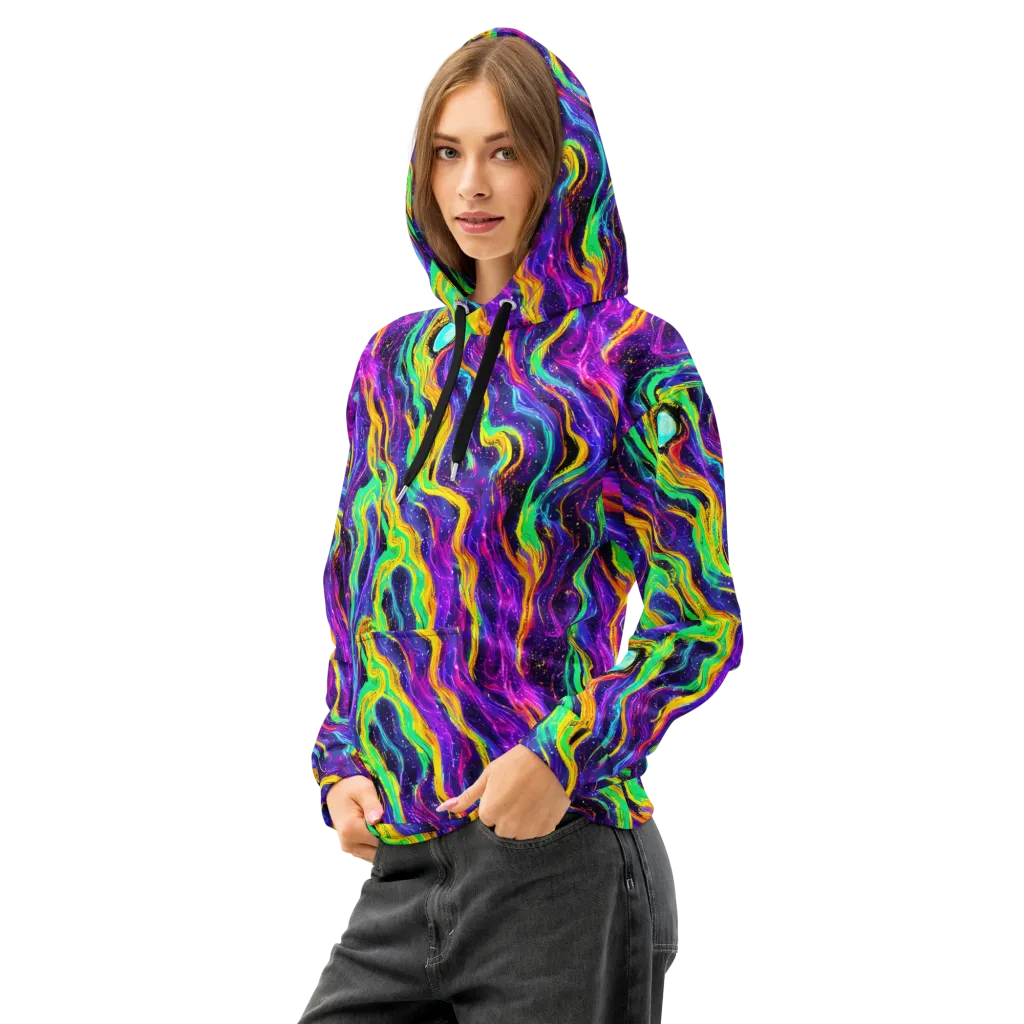 Jackson Swirl on Cotton Hoodie — Left Front