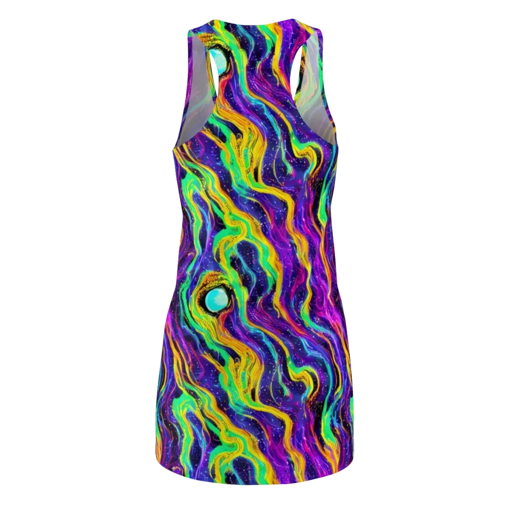 Jackson Swirl on Racerback Dress — Back