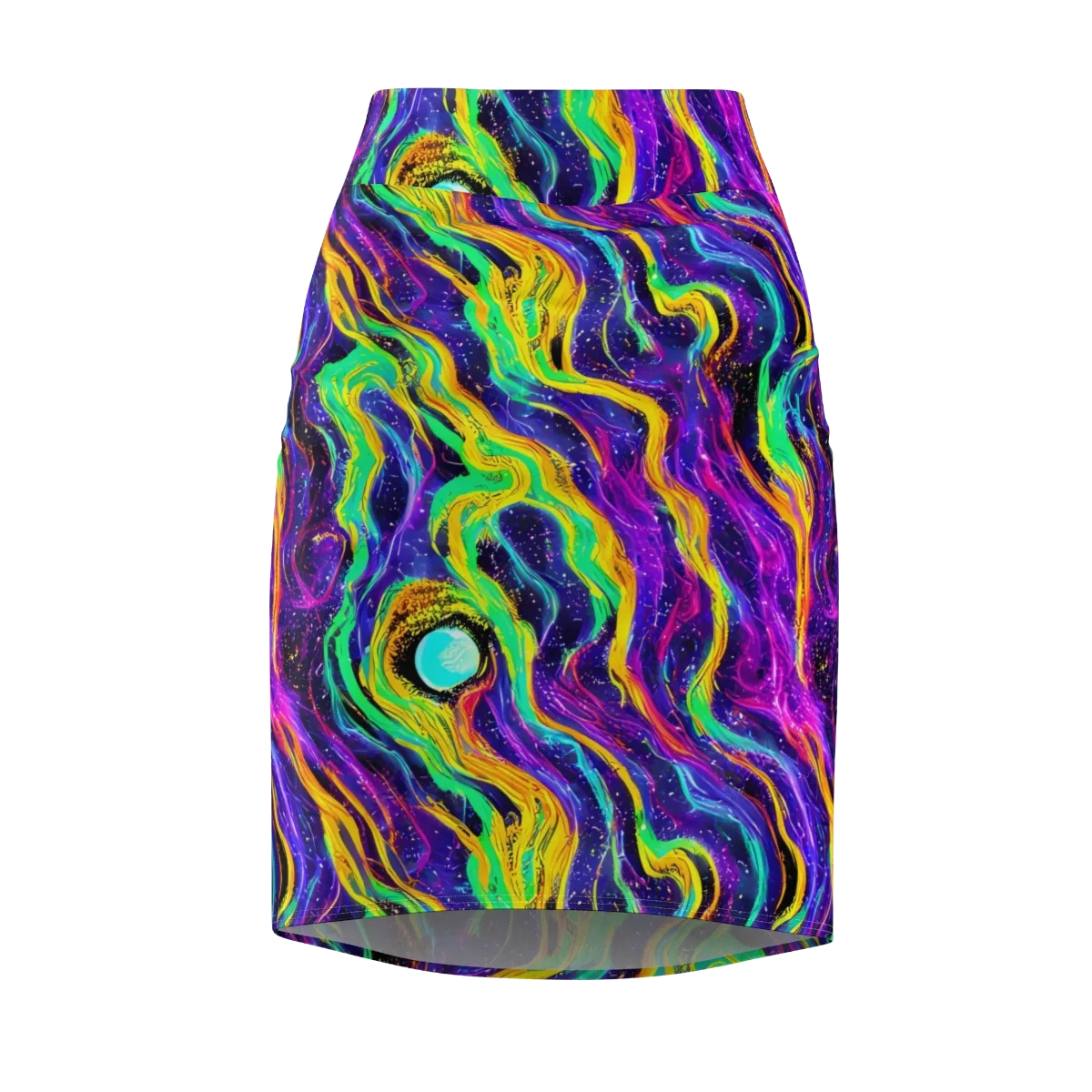 Jackson Swirl on Pencil Skirt — Front