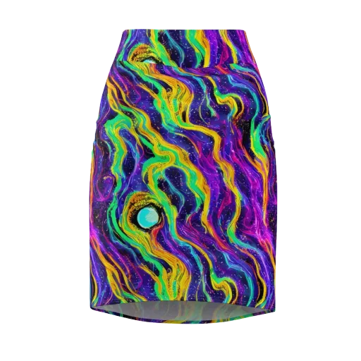 Jackson Swirl on a Pencil Skirt