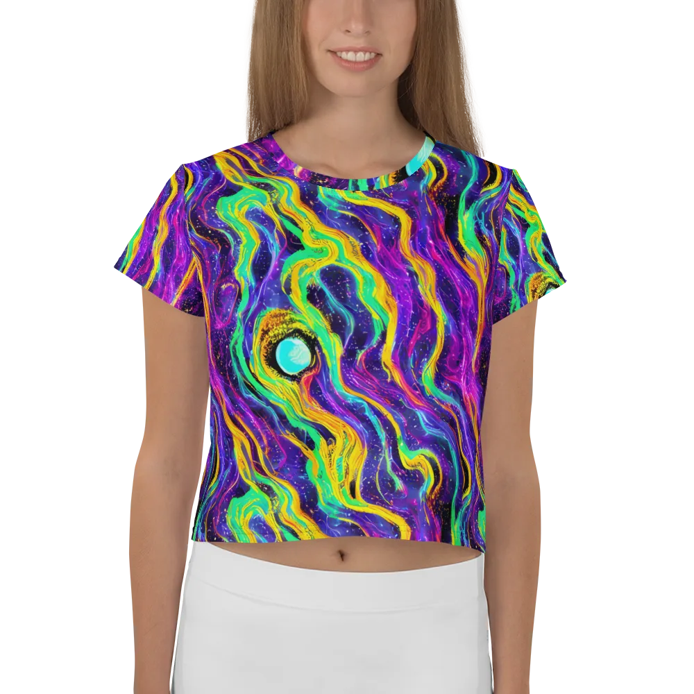 Jackson Swirl on Crop Tee — Front