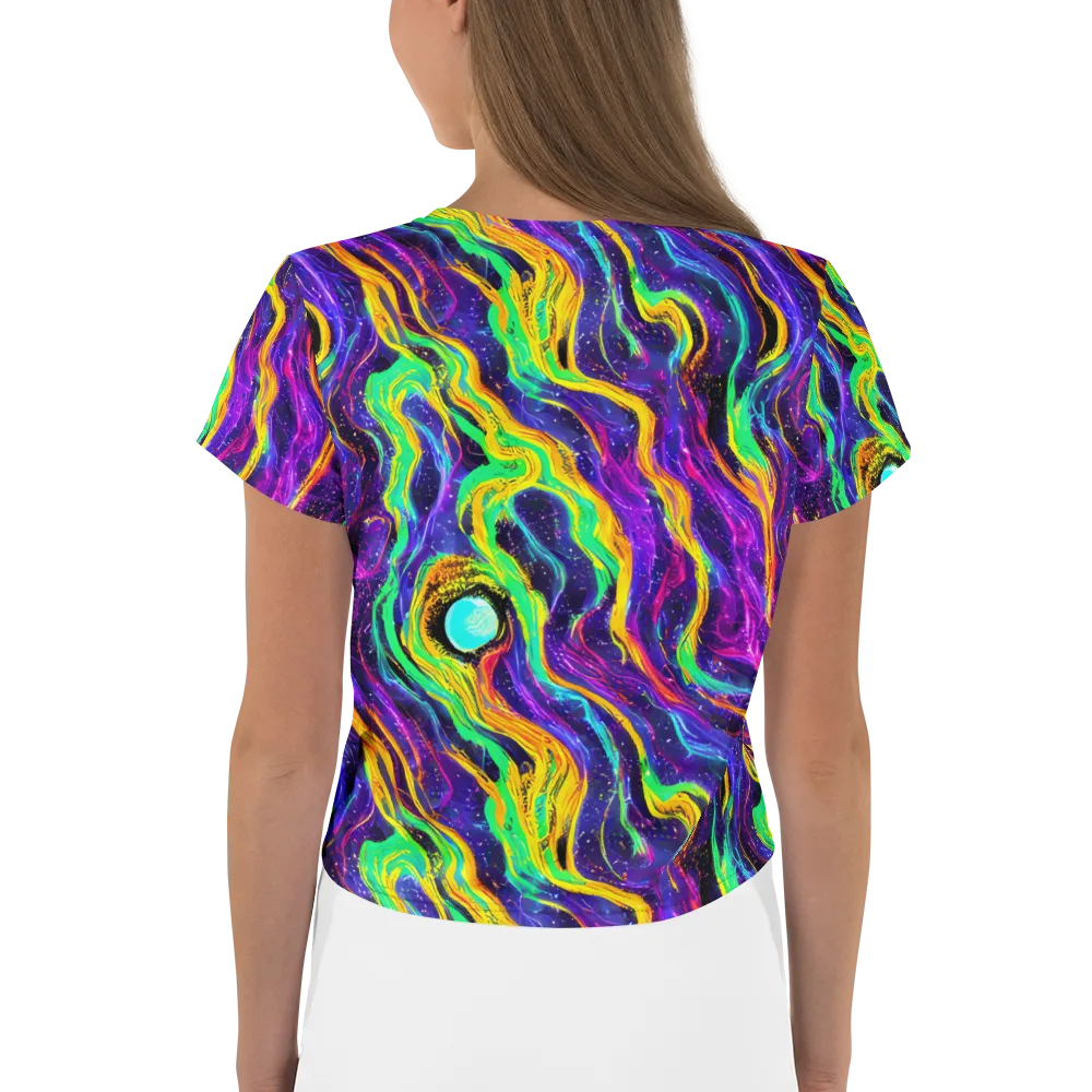 Jackson Swirl on Crop Tee — Back