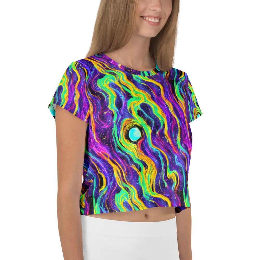 Jackson Swirl on Crop Tee — Right