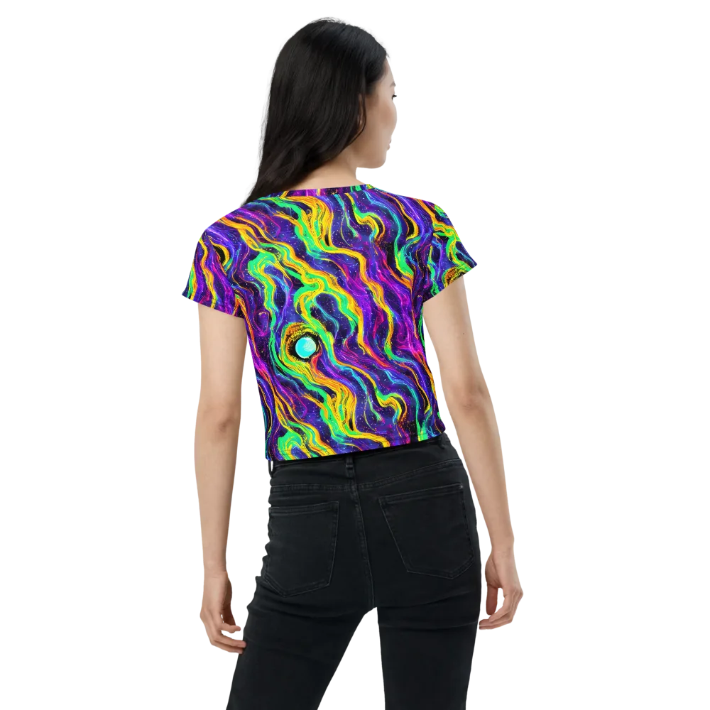Jackson Swirl on Crop Tee — Back