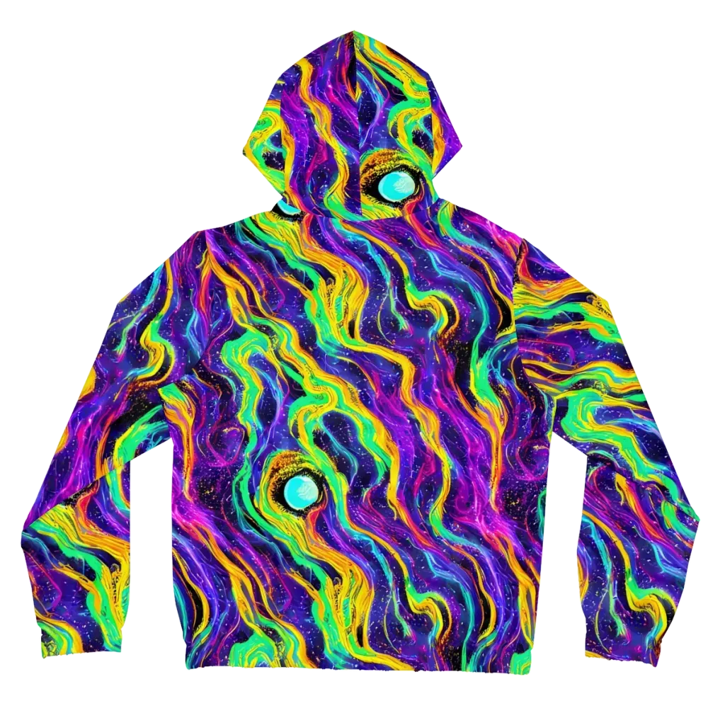 Jackson Swirl on Women's Full-Zip Hoodie — Back