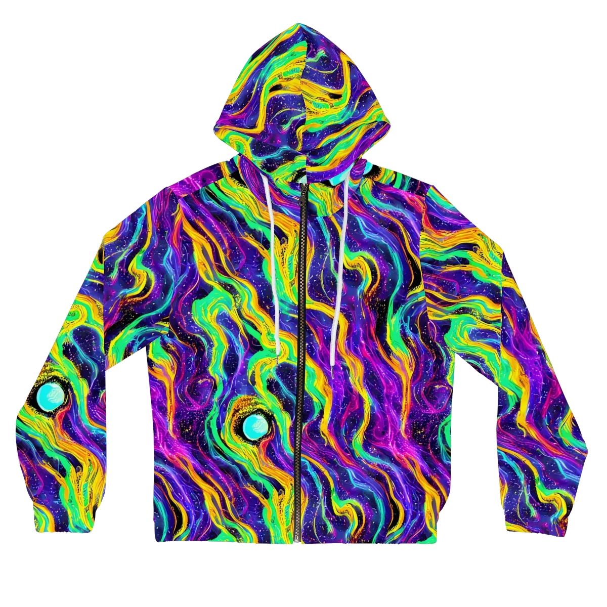 Jackson Swirl on Women's Full-Zip Hoodie — Front