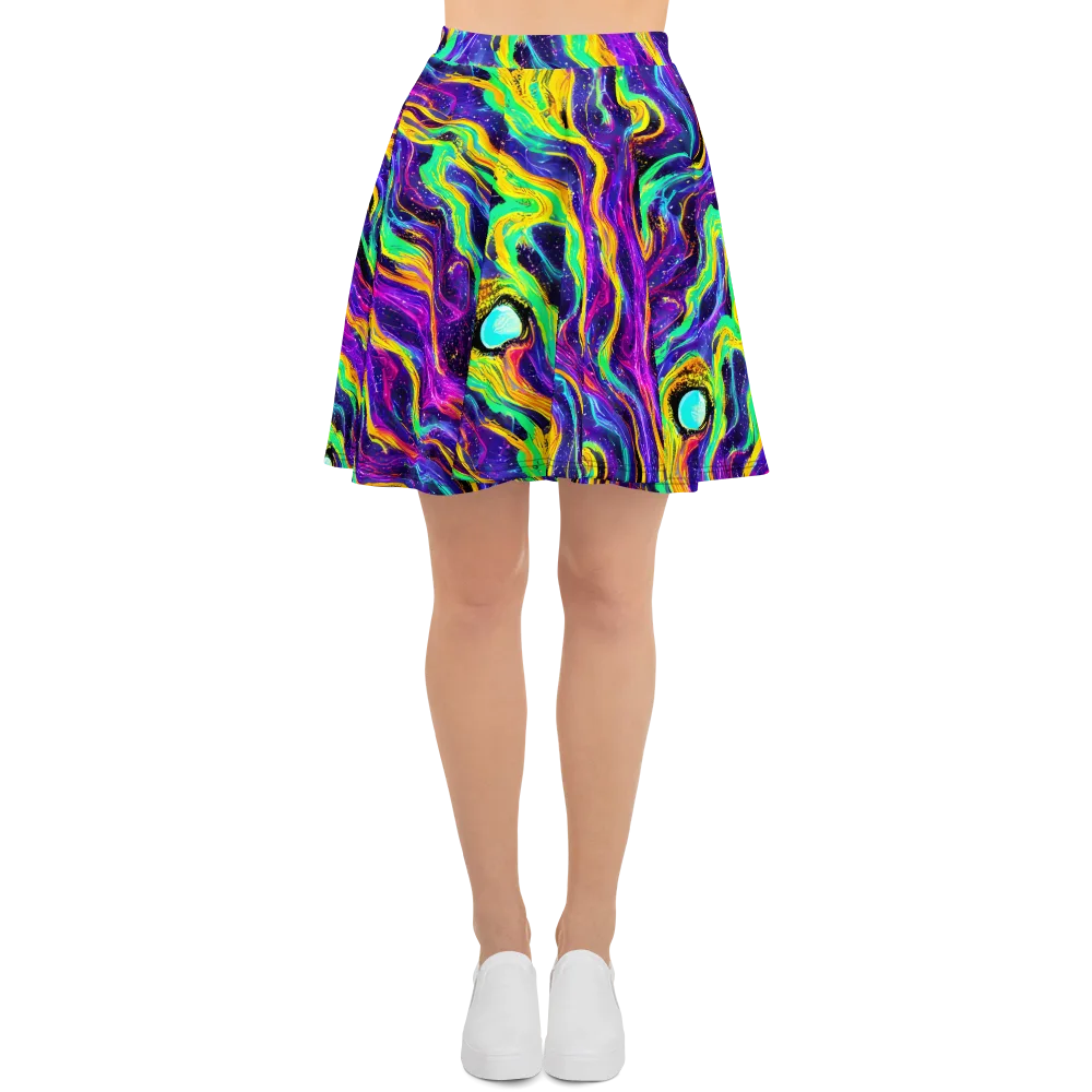 Jackson Swirl on Skater Skirt — Front