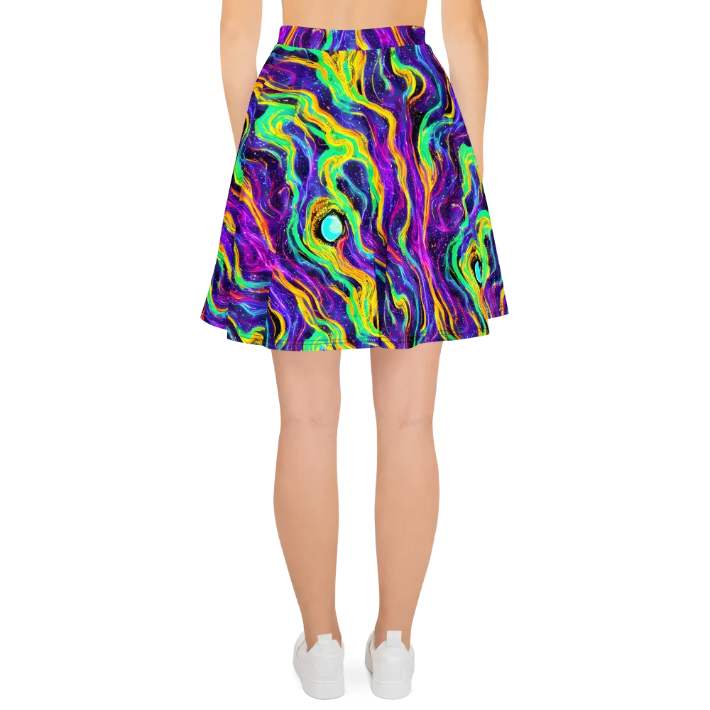 Jackson Swirl on Skater Skirt — Back