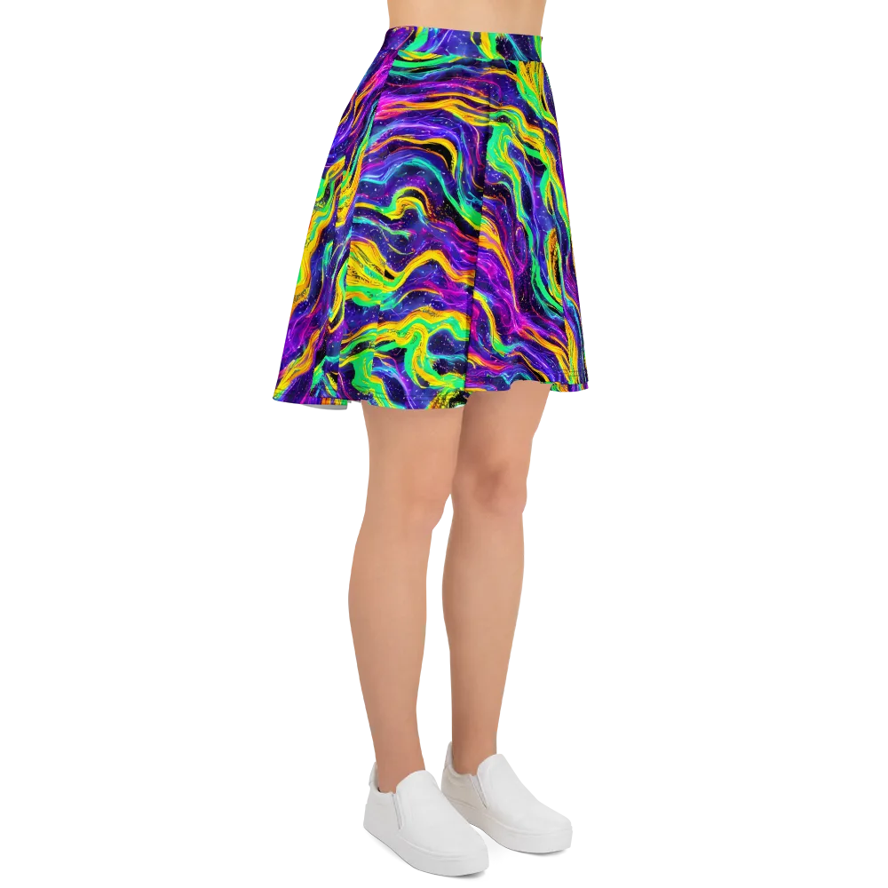 Jackson Swirl on Skater Skirt — Right