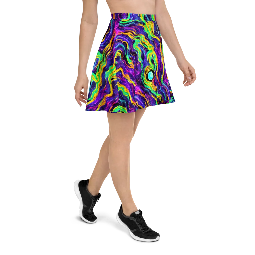 Jackson Swirl on Skater Skirt — Right