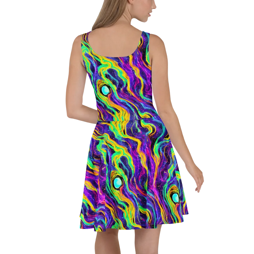 Jackson Swirl on Skater Dress — Back