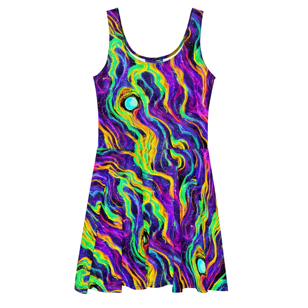Jackson Swirl on Skater Dress — Front