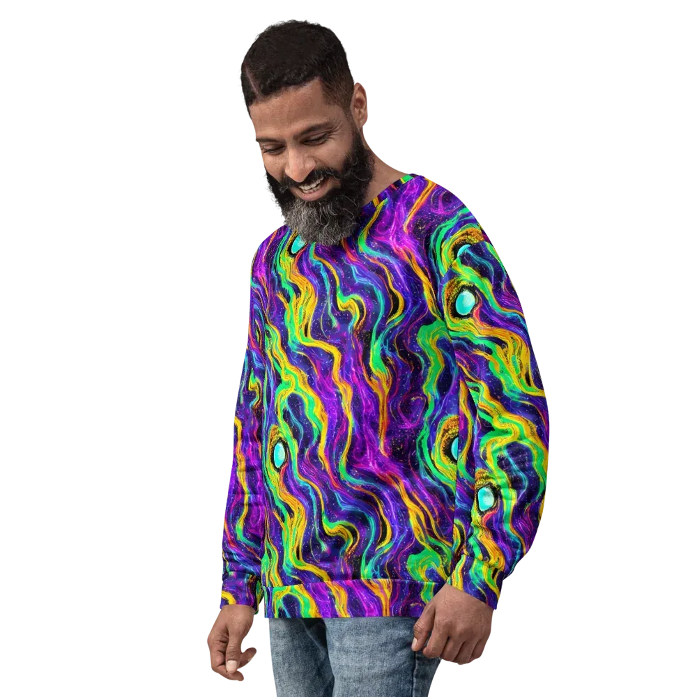Jackson Swirl on Sweatshirt — Left Front