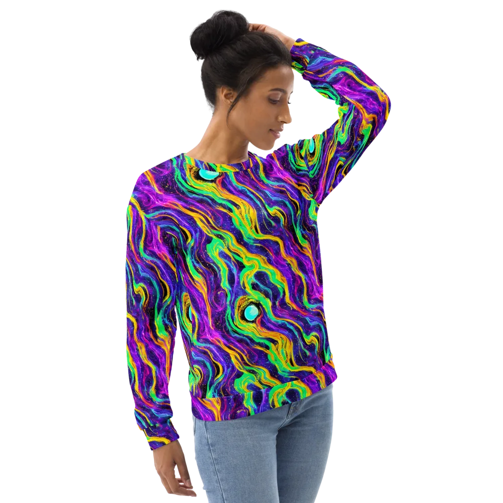 Jackson Swirl on Sweatshirt — Right Front