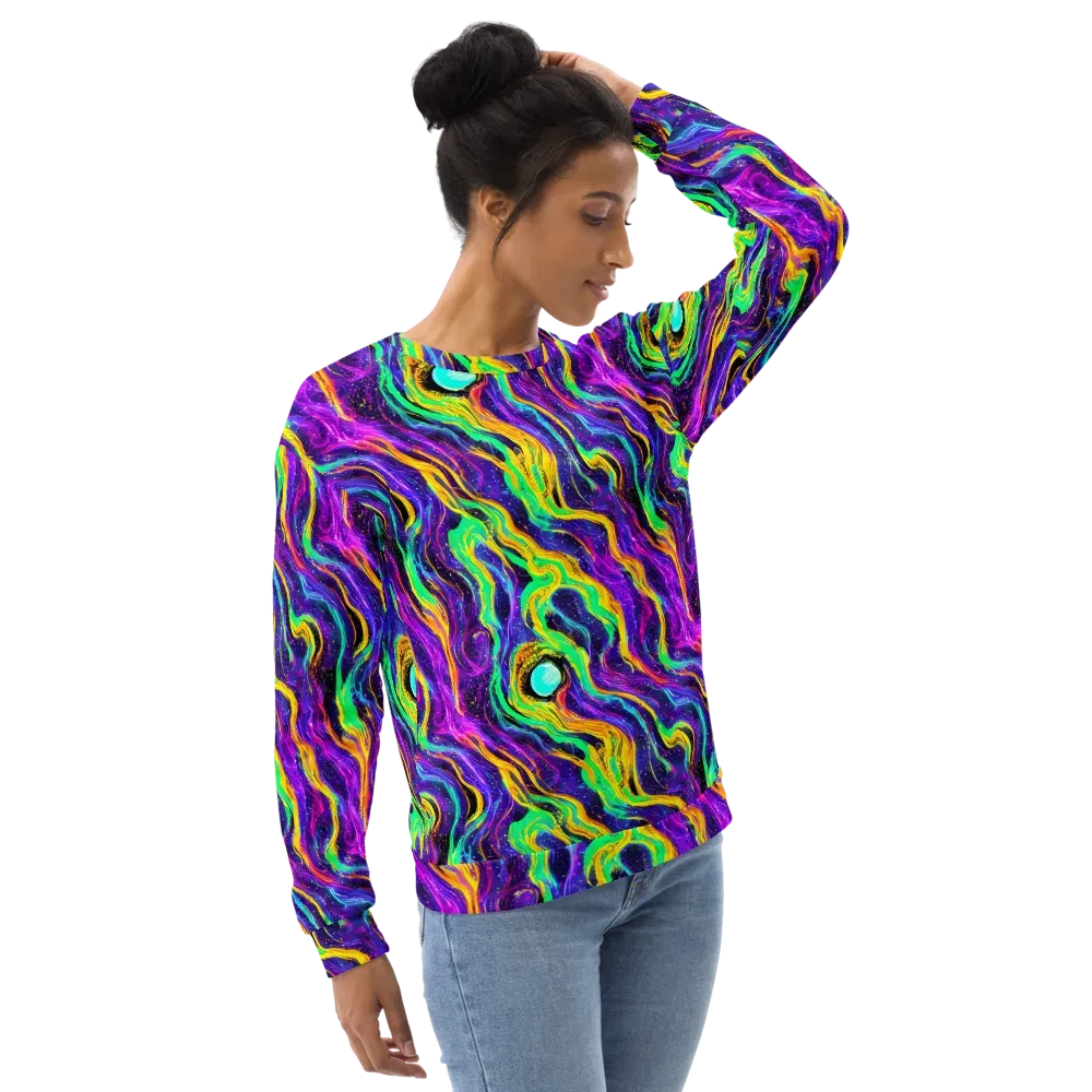Jackson Swirl on Sweatshirt — Right Front