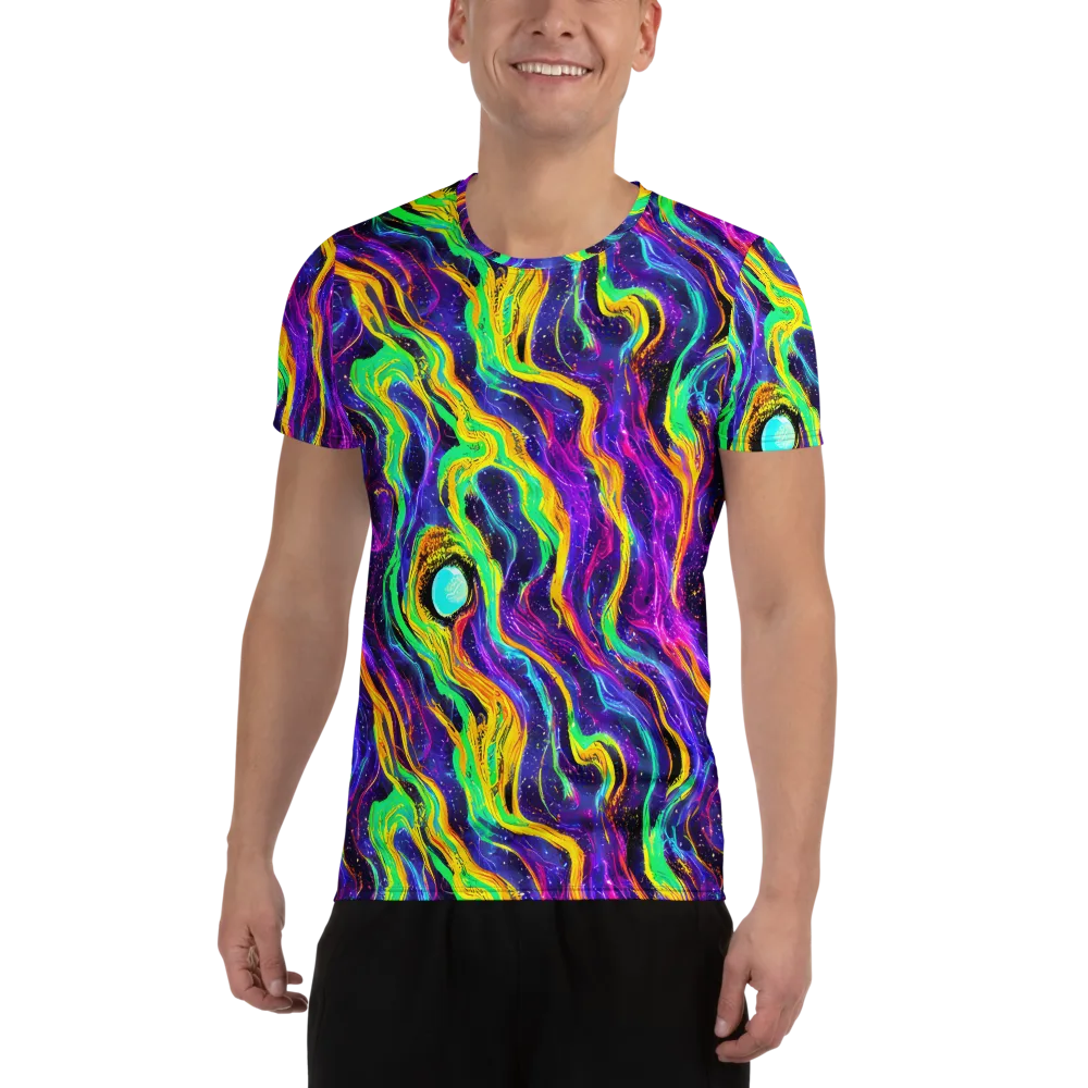 Jackson Swirl on Men's Athletic T-Shirt — Front
