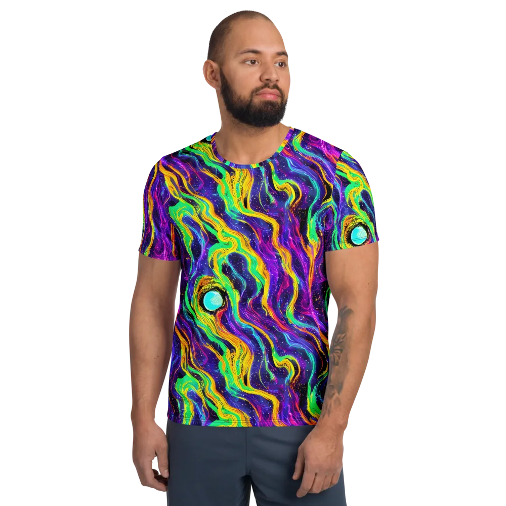 Jackson Swirl on Men's Athletic T-Shirt — Front