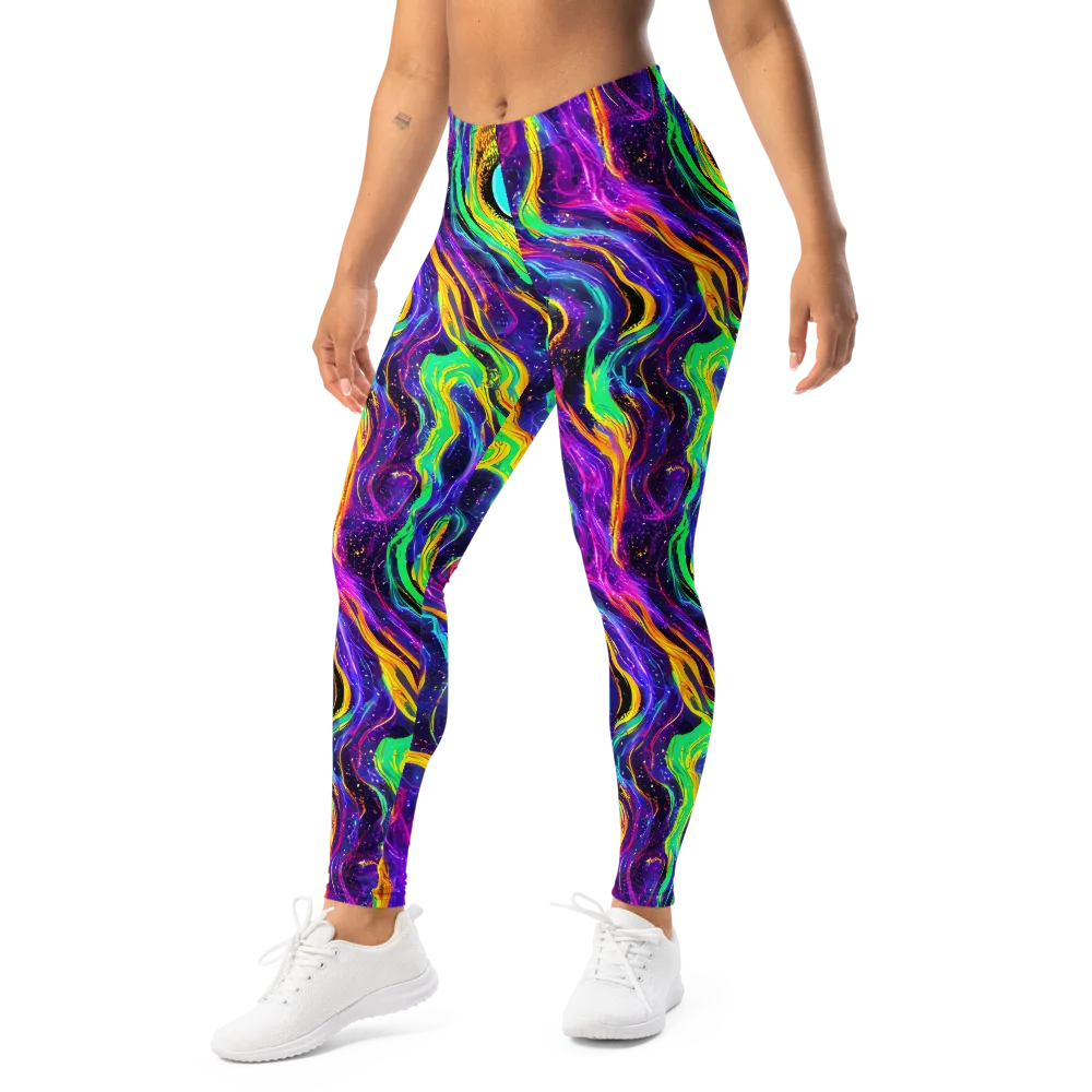 Jackson Swirl on Leggings — Left Front