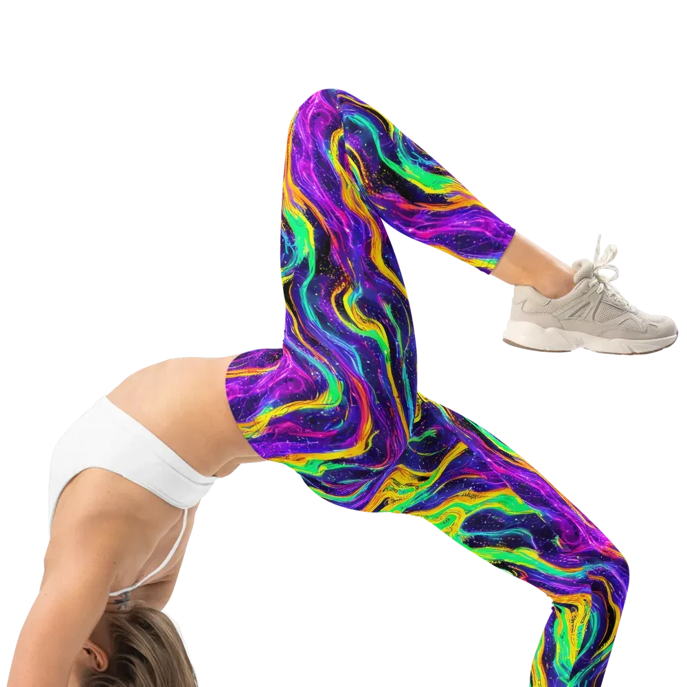 Jackson Swirl on Leggings — Right
