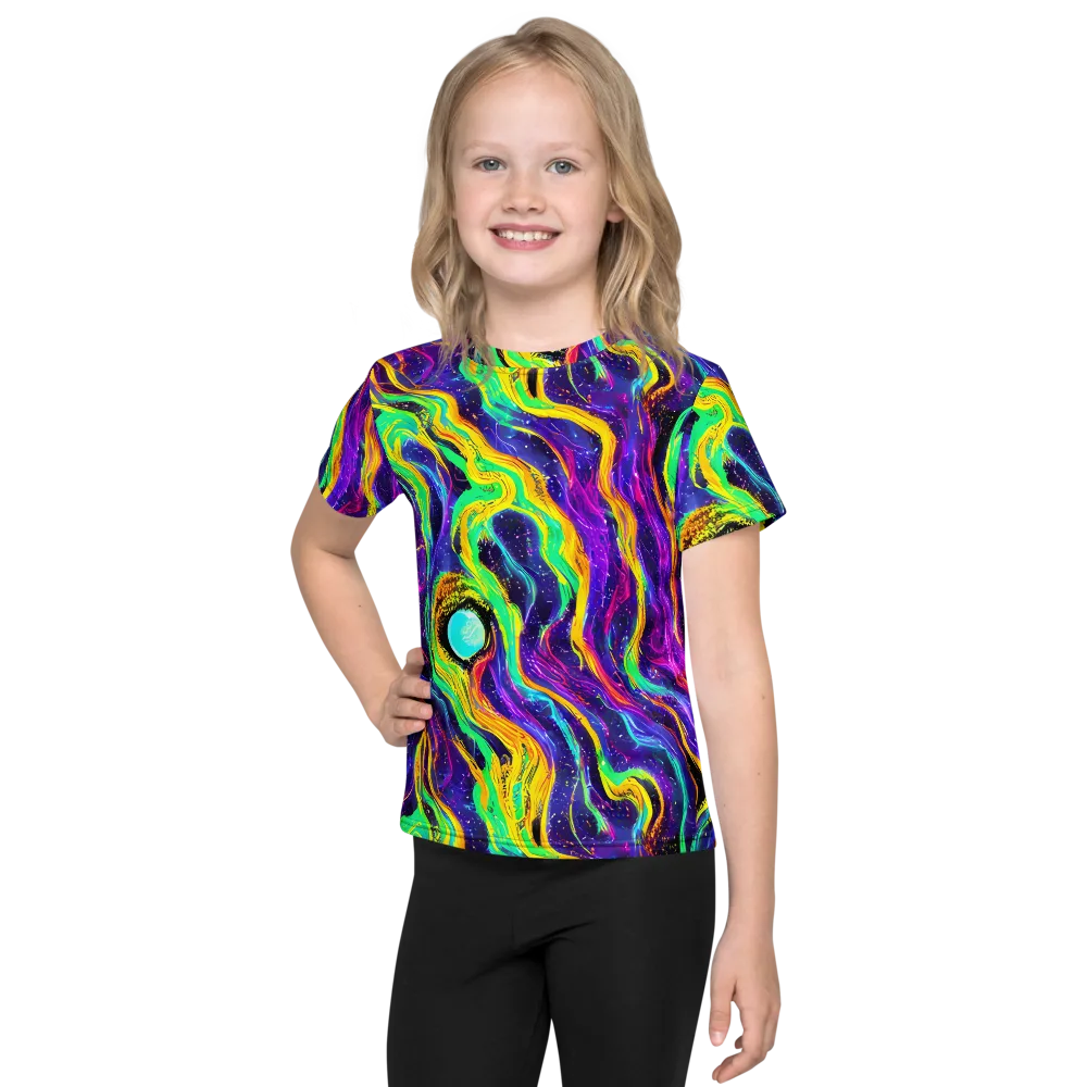 Jackson Swirl on Kids Crew Neck T-Shirt — Front
