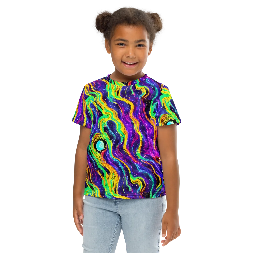 Jackson Swirl on Kids Crew Neck T-Shirt — Front