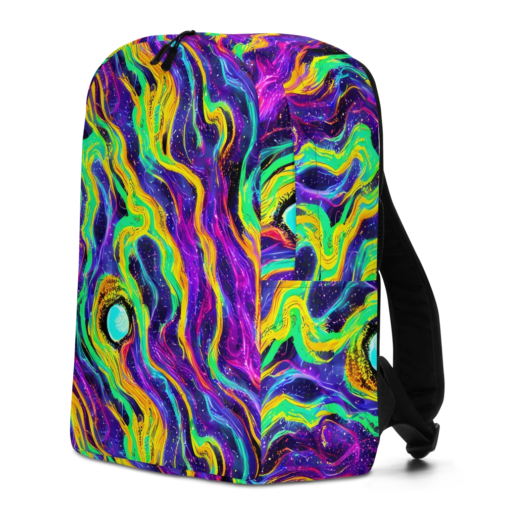 Jackson Swirl on Minimalist Backpack — Left