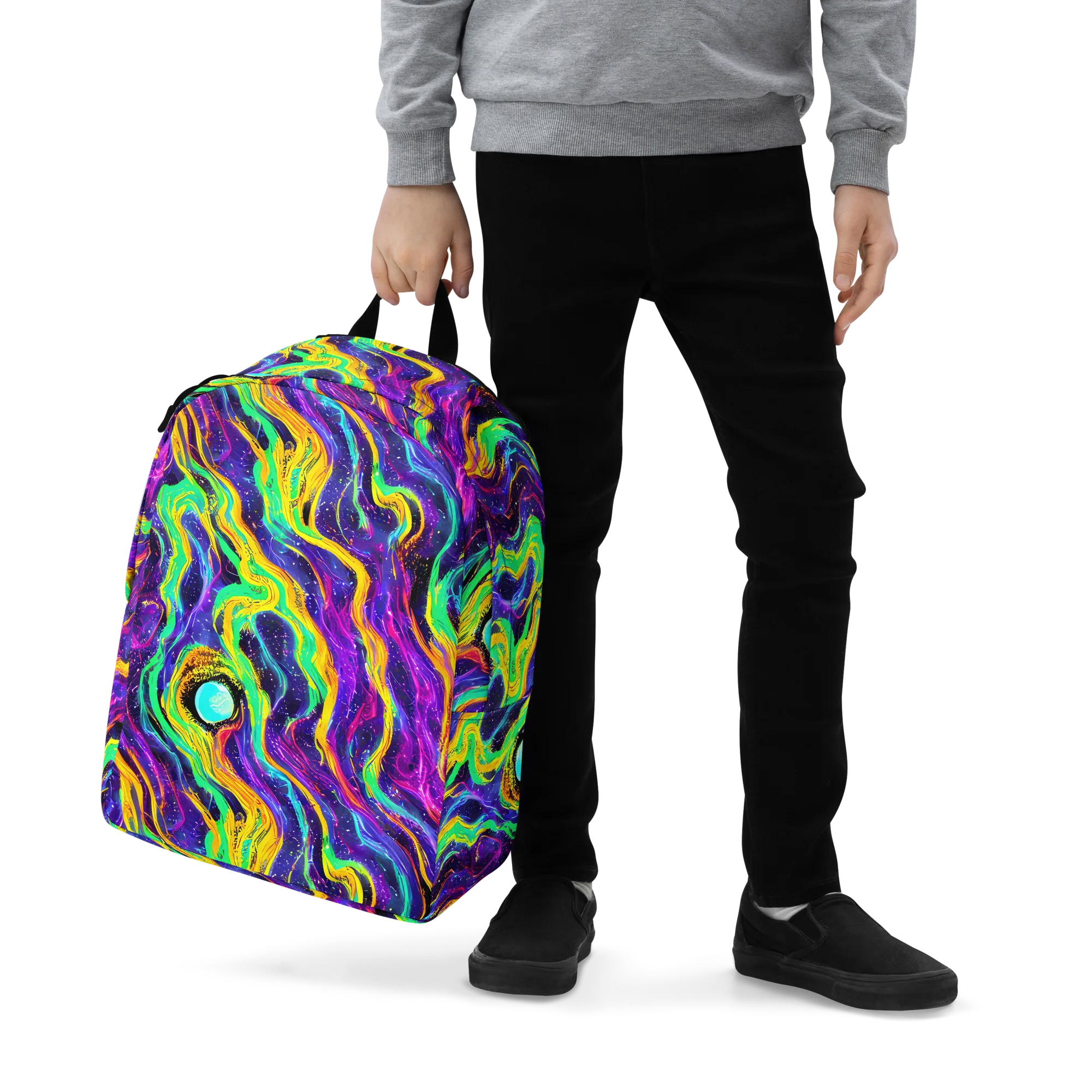 Jackson Swirl on Minimalist Backpack — Zoomed-in