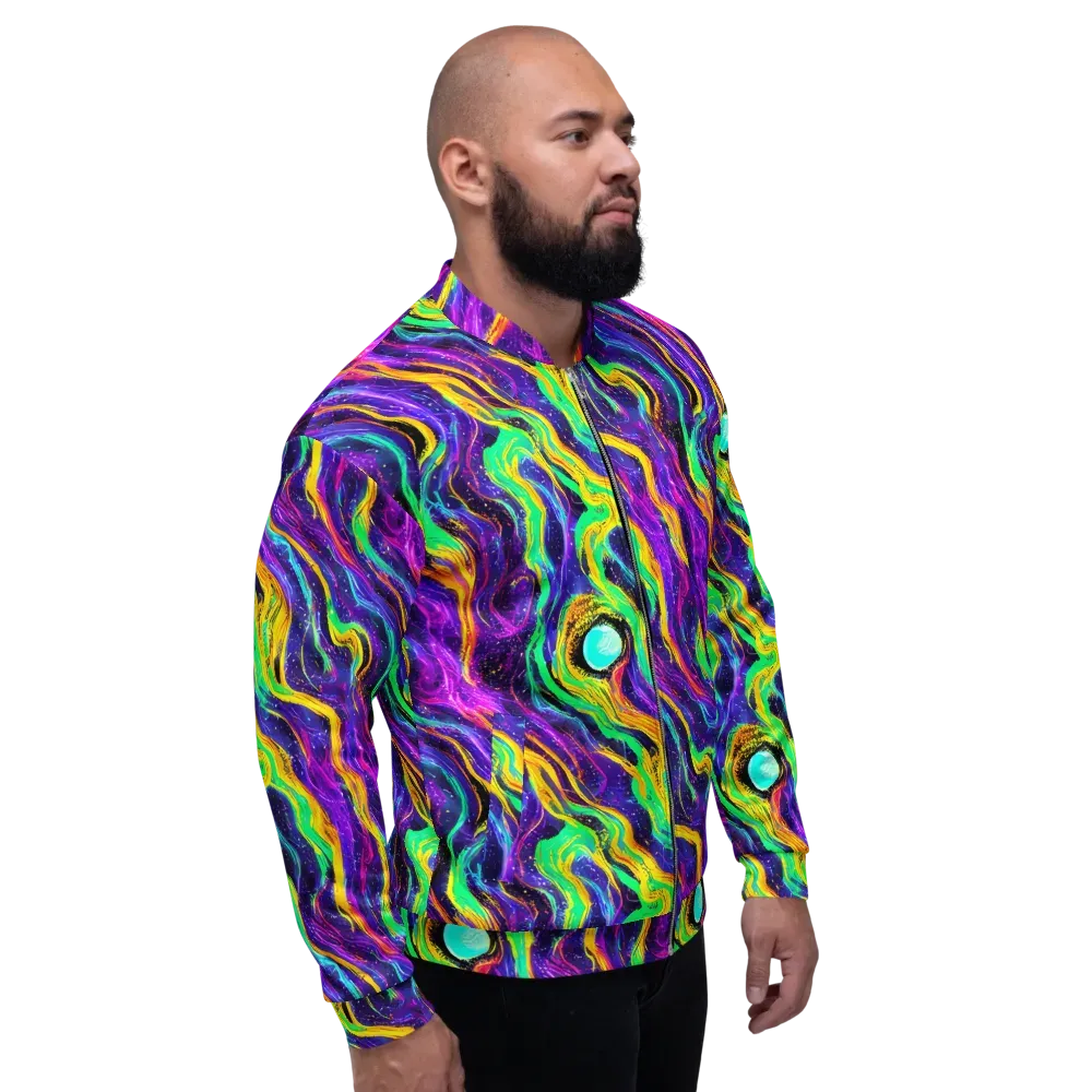 Jackson Swirl on Bomber Jacket — Right