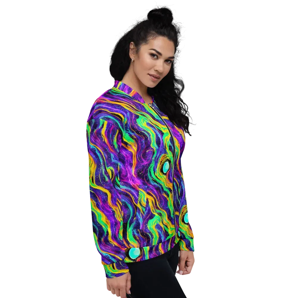 Jackson Swirl on Bomber Jacket — Right